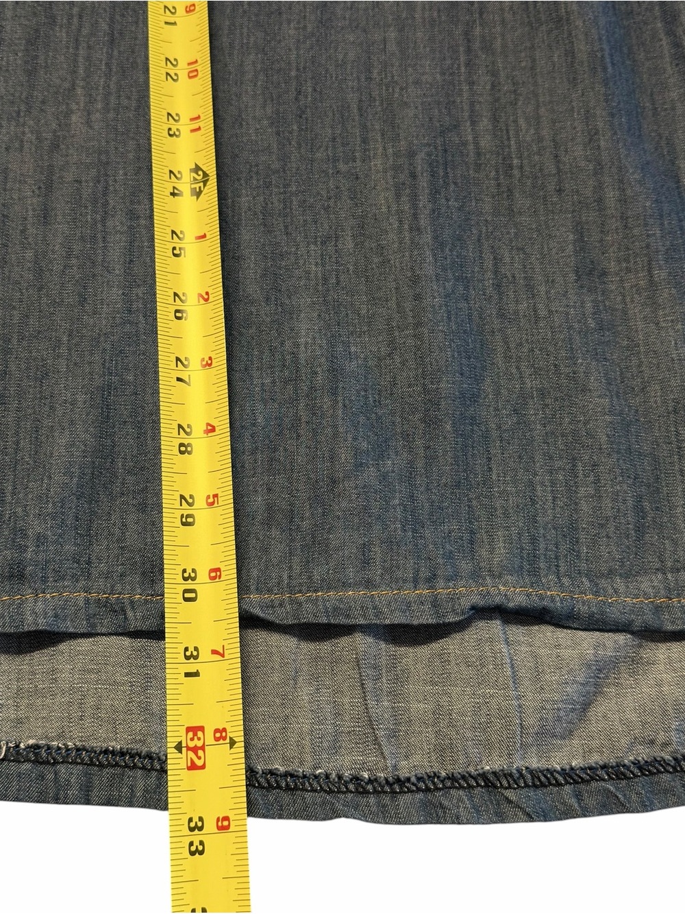 Spense Womens Oversized Chambray Tunic Top Size 20W Western Boho Coastal Loose - Picture 5 of 8